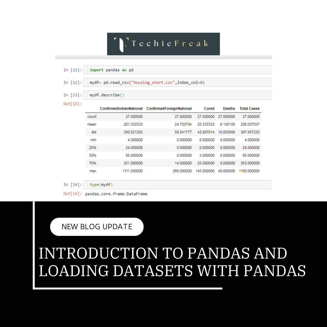 Introduction to Pandas and Loading Datasets with Pandas
