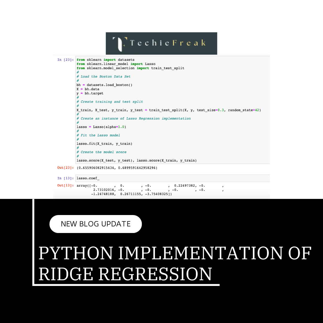 Python implementation of Ridge Regression
