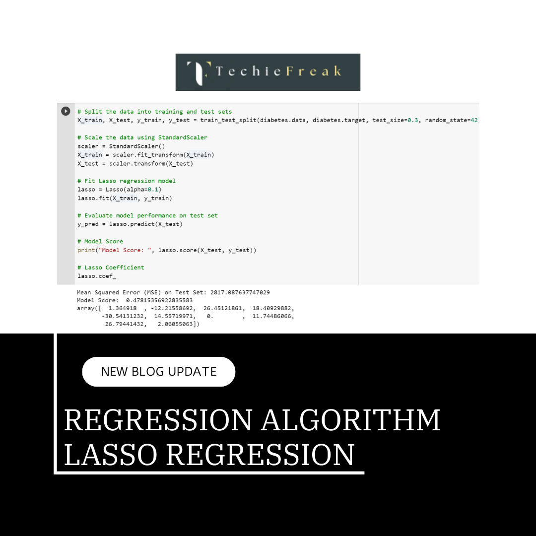 Python implementation of Lasso Regression